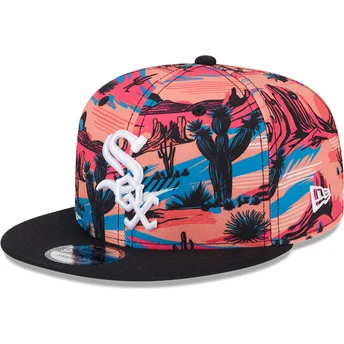 Multicolor platt snapback 9FIFTY tryckt våren träningsfläkt-pack 2025 från Chicago White Sox MLB av New Era