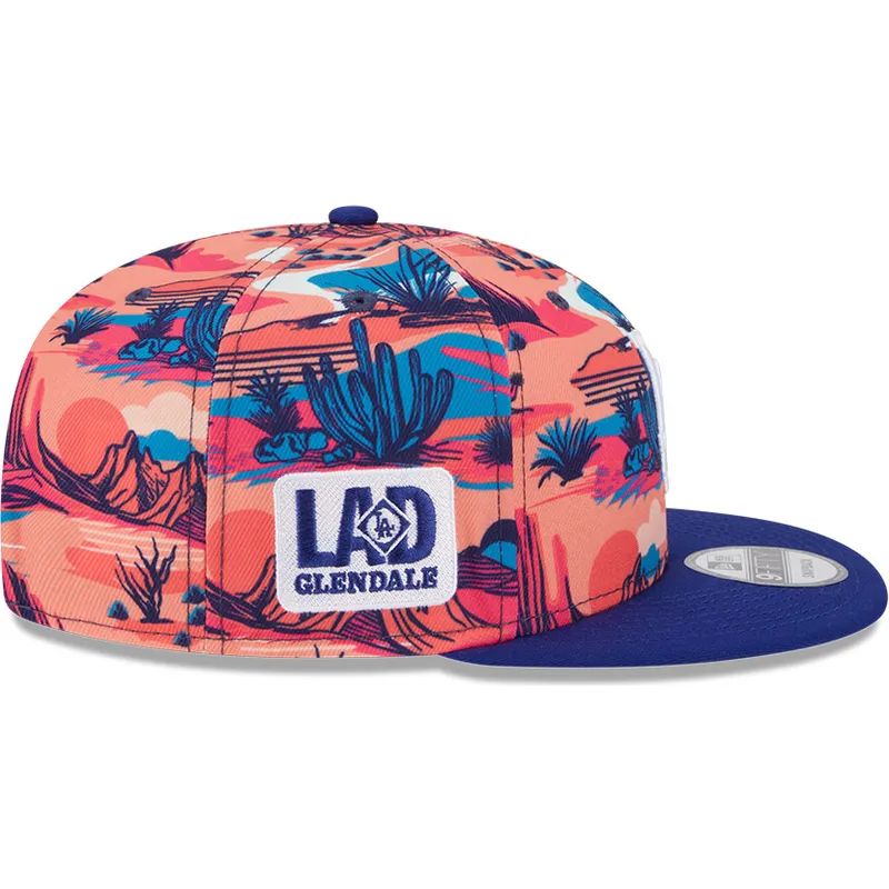 flerfargad-platt-snapback-keps-9fifty-printed-spring-training-fan-pack-2025-fran-los-angeles-dodgers-mlb-av-new-era