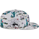 vit-platt-snapback-keps-9fifty-print-spring-training-fan-pack-2025-los-angeles-dodgers-mlb-fran-new-era