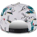 vit-platt-snapback-keps-9fifty-print-spring-training-fan-pack-2025-los-angeles-dodgers-mlb-fran-new-era