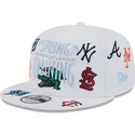 vit-platt-snapback-keps-9fifty-scatter-spring-training-fan-pack-2025-fran-mlb-grapefruit-league-logo-av-new-era