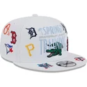 vit-platt-snapbackkeps-9fifty-scatter-spring-training-fan-pack-2025-med-mlb-grapefruit-league-logotyp-fran-new-era
