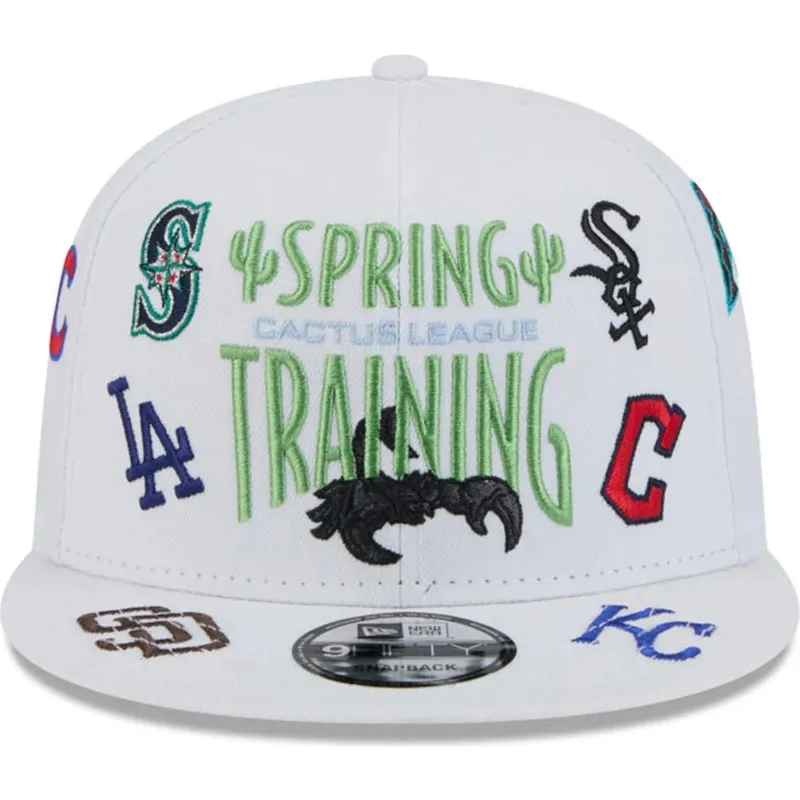 vit-platt-snapback-keps-9fifty-scatter-spring-training-fan-pack-2025-fran-mlb-cactus-league-logo-av-new-era