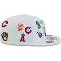 vit-platt-snapback-keps-9fifty-scatter-spring-training-fan-pack-2025-fran-mlb-cactus-league-logo-av-new-era