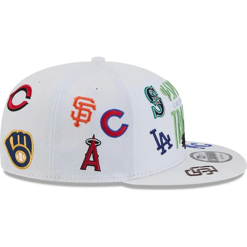 vit-platt-snapback-keps-9fifty-scatter-spring-training-fan-pack-2025-fran-mlb-cactus-league-logo-av-new-era