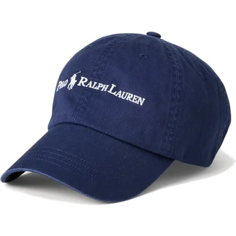 Klassisk Sport justerbar marinblå böjd keps från Polo Ralph Lauren