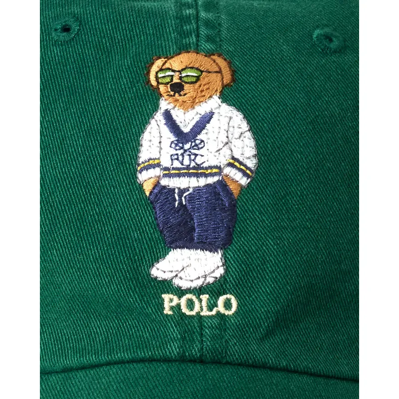 gron-justerbar-kurvad-keps-classic-sport-polo-bear-fran-polo-ralph-lauren