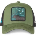 capslab-deer-forest-for2-beasts-green-and-black-trucker-hat