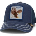 truckerkeps-marinbla-orn-fierce-bird-of-prey-core-canvas-the-farm-fran-goorin-bros