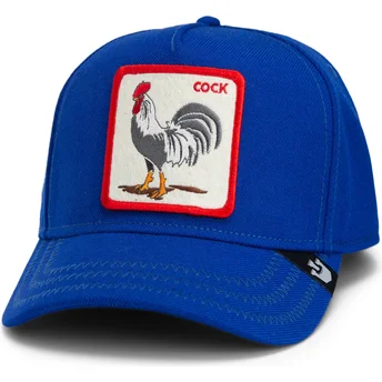 Blå kurvig snapback-keps med tupp, Cock Rooster Field 100 The Farm från Goorin Bros.