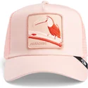 trucker-keps-rosa-tukan-paradise-toucan-mirage-chroma-wave-the-farm-fran-goorin-bros