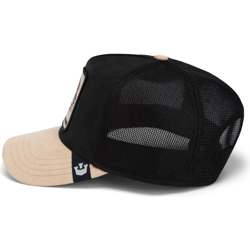 svart-och-beige-gepard-trucker-keps-warrior-the-suede-cheetah-global-core-micro-suede-the-farm-fran-goorin-bros
