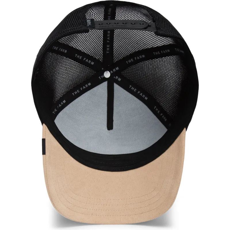 svart-och-beige-truckerkeps-gepard-warrior-the-suede-cheetah-global-core-micro-suede-the-farm-fran-goorin-bros