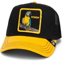 svart-och-gul-trucker-keps-papegoja-the-rowdy-bird-fab-farm-fran-goorin-bros