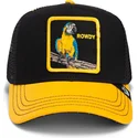 gorra-trucker-negra-y-amarilla-loro-the-rowdy-bird-fab-farm-de-goorin-bros