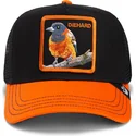 svart-och-orange-truckerkeps-fagel-the-diehard-bird-fab-farm-fran-goorin-bros