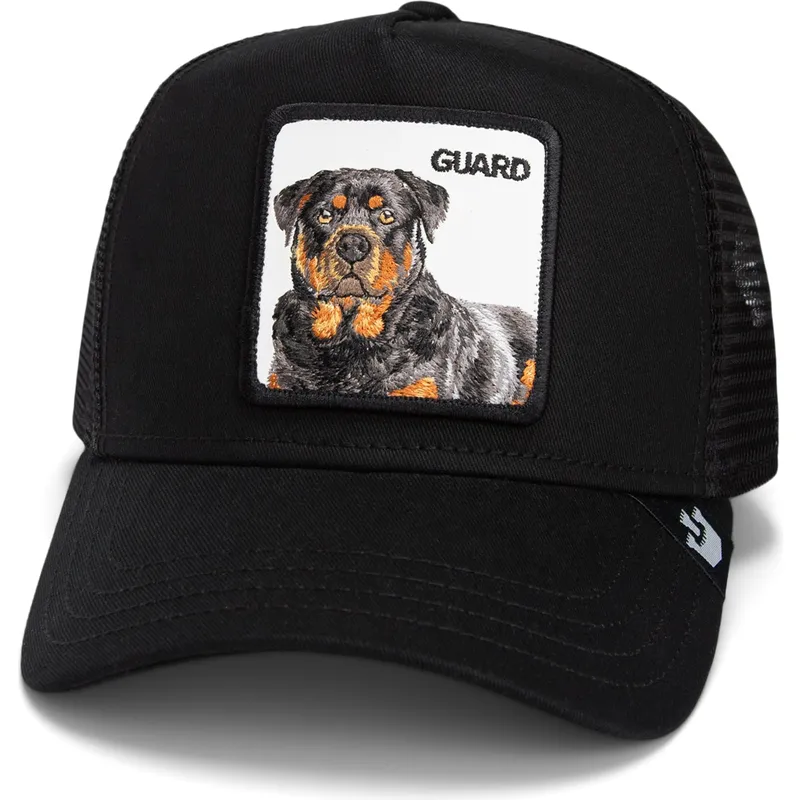 svart-trucker-keps-hund-rottweiler-the-guard-dog-core-combo-the-farm-fran-goorin-bros