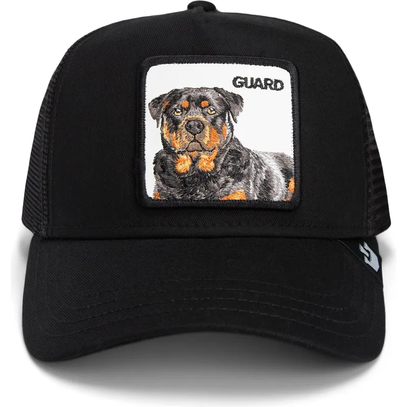 svart-trucker-keps-hund-rottweiler-the-guard-dog-core-combo-the-farm-fran-goorin-bros