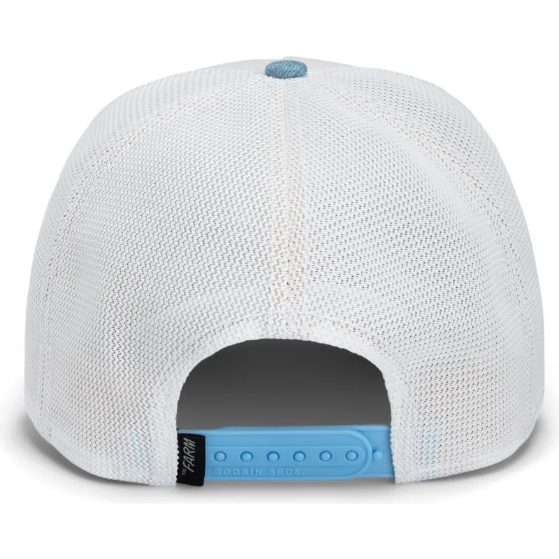 truckerkeps-vit-och-bla-tupp-cock-rooster-fan-institution-ball-club-global-core-denim-the-farm-fran-goorin-bros