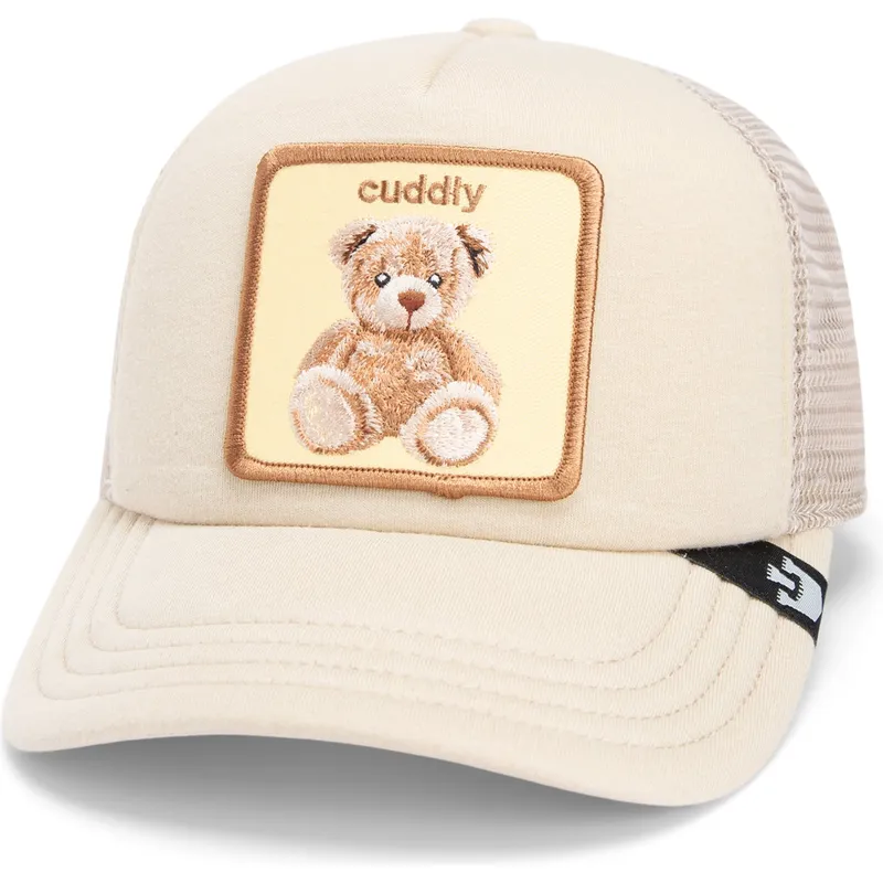 kepsar-curva-beige-snapback-for-barn-oso-fran-peluche-cuddle-time-chroma-wave-the-farm-the-farm-av-goorin-bros