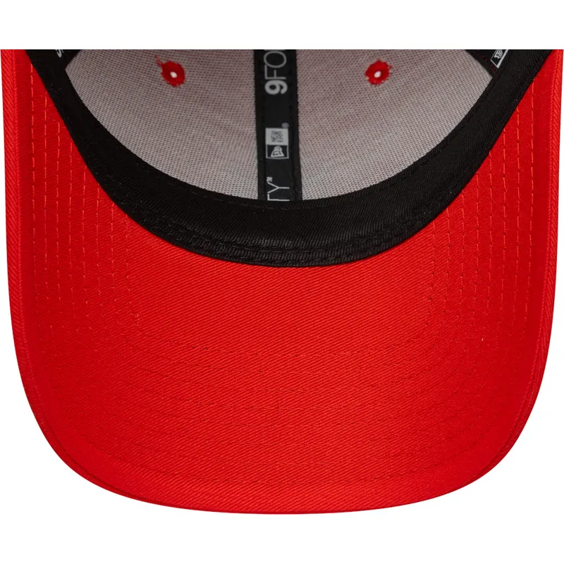 rod-justerbar-kurvad-keps-med-rod-logotyp-9forty-colour-pack-fran-new-york-yankees-mlb-av-new-era
