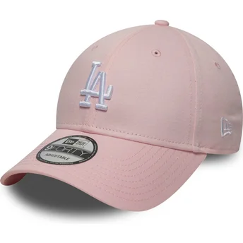 Justerbar rosa böjd keps 9FORTY Colour Pack från Los Angeles Dodgers MLB av New Era