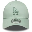 gorra-curva-verde-claro-ajustable-con-logo-verde-9forty-colour-pack-de-los-angeles-dodgers-mlb-de-new-era