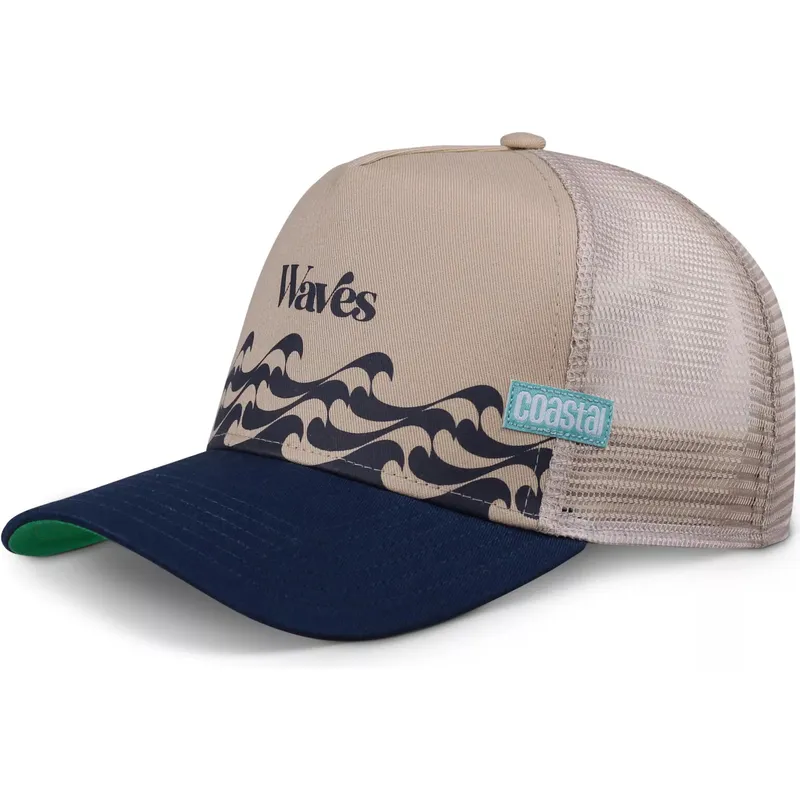 beige-och-marinbla-trucker-keps-bauhaus-waves-hft-fran-coastal