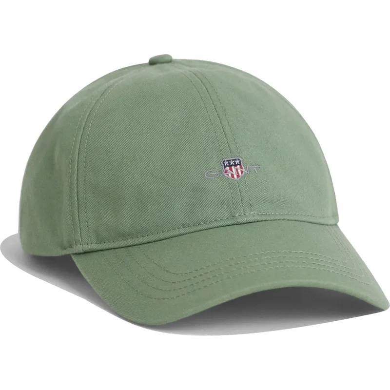 gron-bojd-justerbar-keps-shield-cotton-twill-kalamata-green-fran-gant