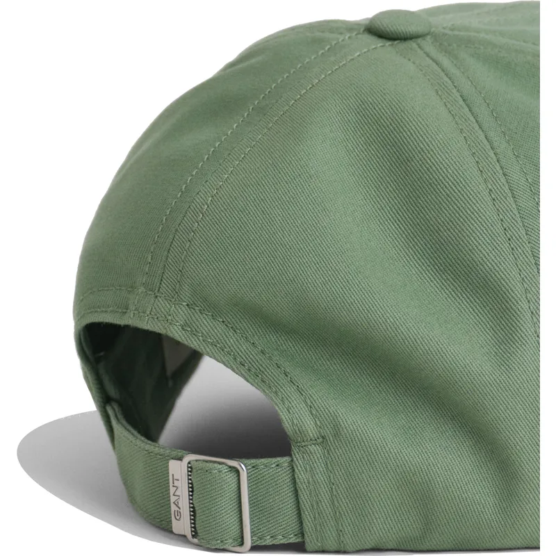 gron-bojd-justerbar-keps-shield-cotton-twill-kalamata-green-fran-gant