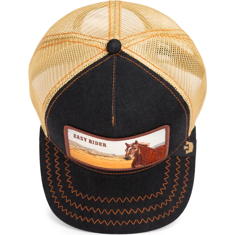 svart-trucker-keps-hast-easy-rider-wild-heart-the-farm-fran-goorin-bros