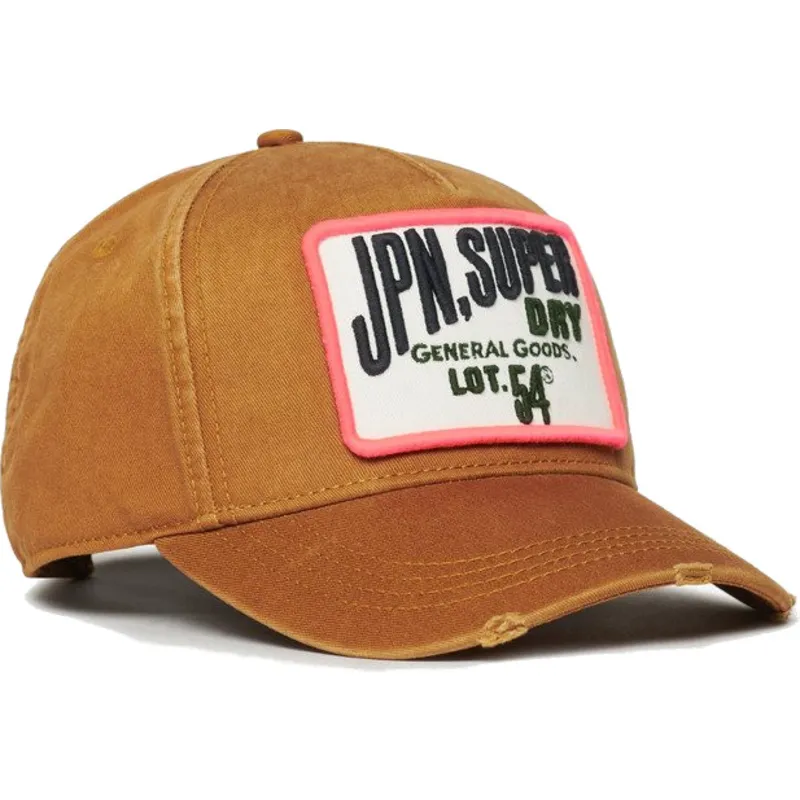brun-bojd-justerbar-keps-graphic-denim-co-tobacco-brown-fran-superdry