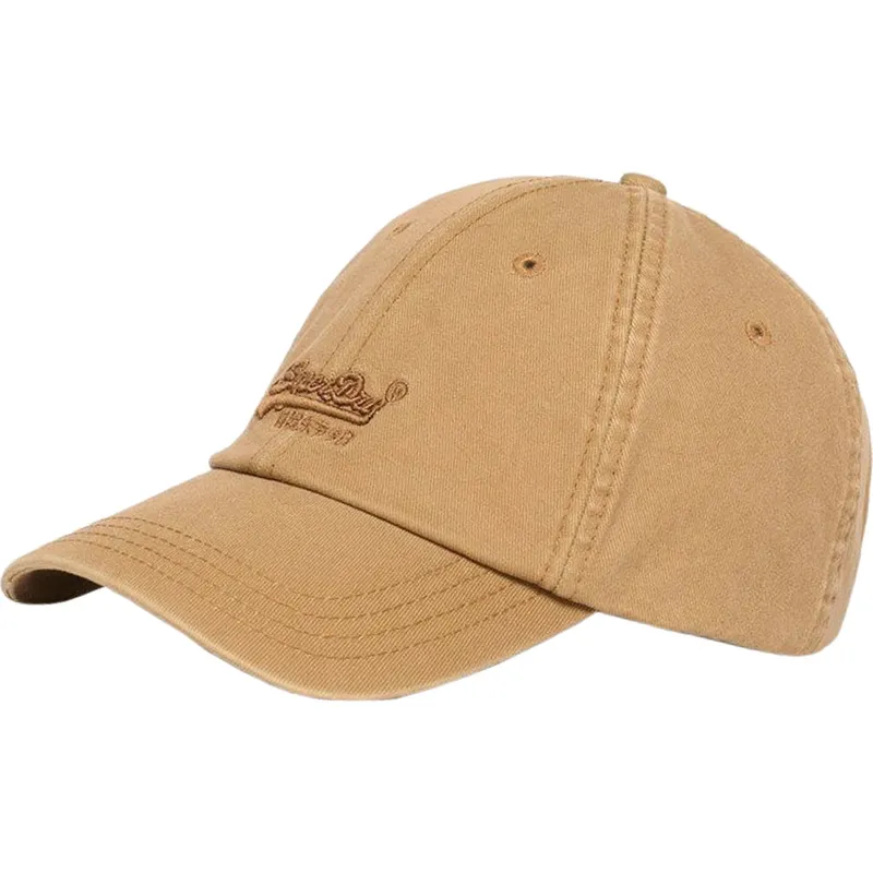 justerbar-brun-vintagebroderad-kurvkeps-light-sand-fran-superdry