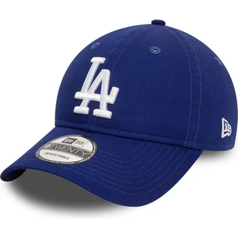 Justerbar blå böjd keps 9TWENTY League Essential Los Angeles Dodgers MLB från New Era