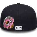 new-era-new-york-yankees-mlb-59fifty-food-icon-morkbla-anpassad-flat-keps