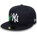 new-era-new-york-yankees-mlb-59fifty-food-icon-morkbla-anpassad-flat-keps