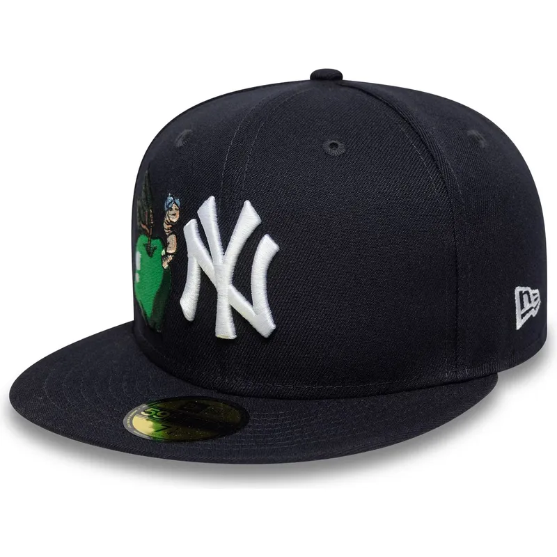 marinbla-platt-keps-justerad-59fifty-food-icon-fran-new-york-yankees-mlb-av-new-era