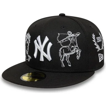 Kepsar platt svart justerad 59FIFTY Mythical från New York Yankees MLB av New Era
