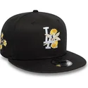 los-angeles-dodgers-mlb-new-era-9fifty-floral-svart-platt-snapback-keps
