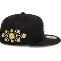 svart-platt-snapback-keps-9fifty-floral-fran-los-angeles-dodgers-mlb-av-new-era