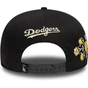 svart-platt-snapback-keps-9fifty-floral-fran-los-angeles-dodgers-mlb-av-new-era