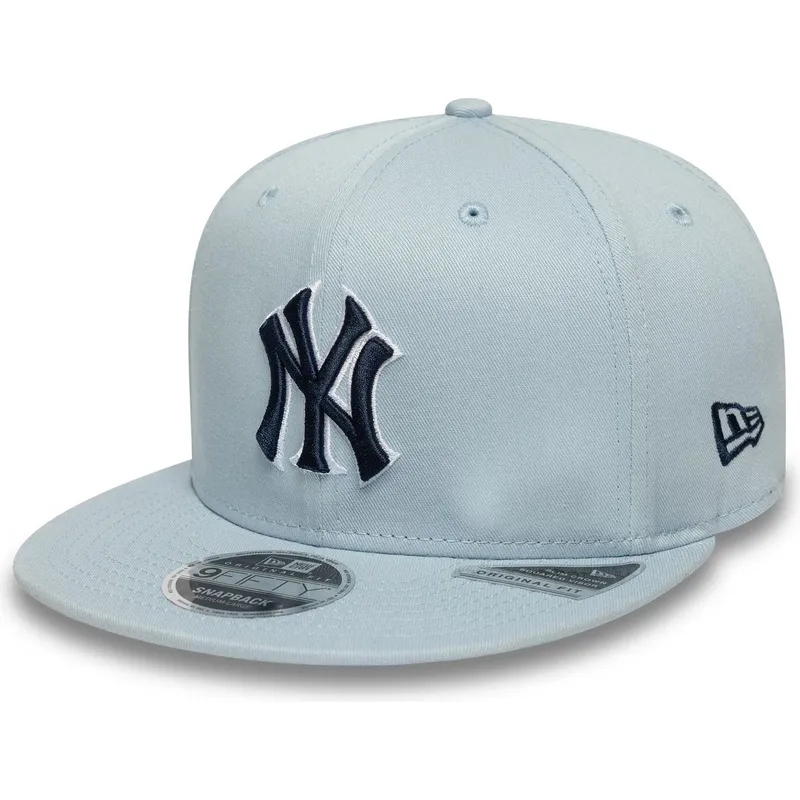 bla-platt-snapback-keps-med-marinbla-logotyp-9fifty-original-fit-world-series-fran-new-york-yankees-mlb-av-new-era