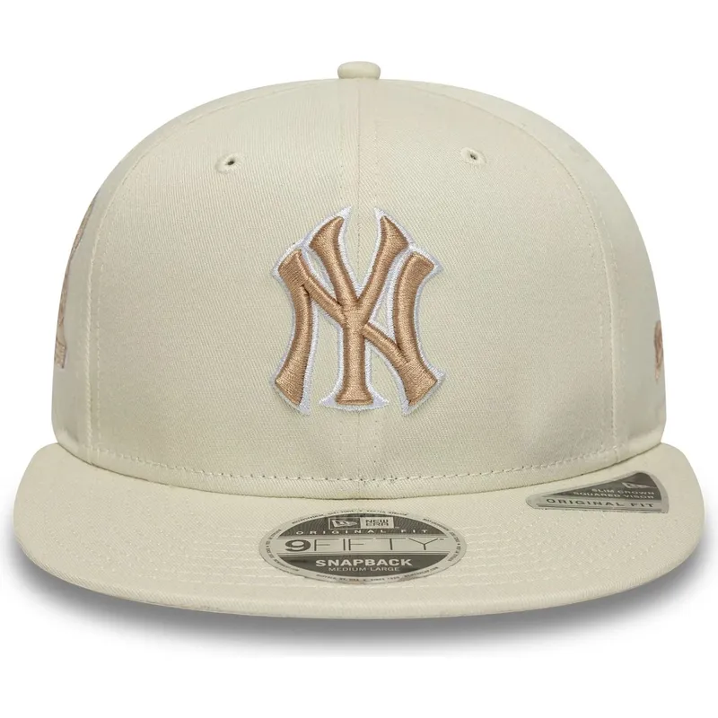 beige-platt-keps-snapback-med-beige-logotyp-9fifty-original-fit-world-series-fran-new-york-yankees-mlb-av-new-era