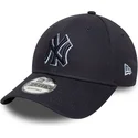 marinbla-justerbar-bojd-keps-med-marinbla-logga-9forty-team-outline-new-york-yankees-mlb-fran-new-era