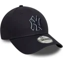 marinbla-justerbar-bojd-keps-med-marinbla-logga-9forty-team-outline-new-york-yankees-mlb-fran-new-era
