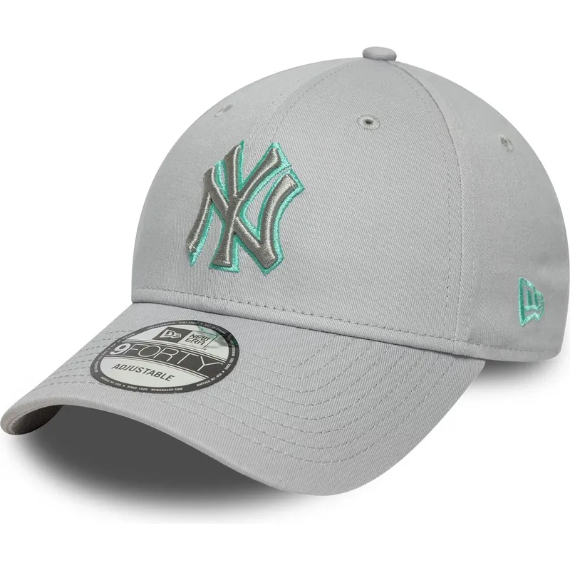 gra-bojd-justerbar-keps-med-gra-logotyp-9forty-team-outline-fran-new-york-yankees-mlb-av-new-era