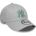 gra-bojd-justerbar-keps-med-gra-logotyp-9forty-team-outline-fran-new-york-yankees-mlb-av-new-era