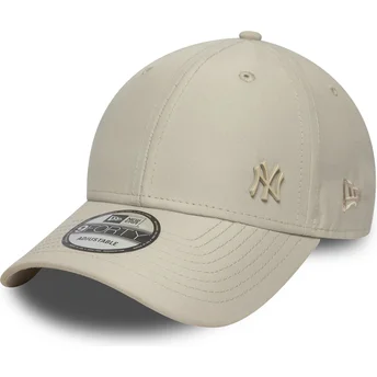 Beige justerbar böjd keps 9FORTY Tonal Flawless New York Yankees MLB från New Era