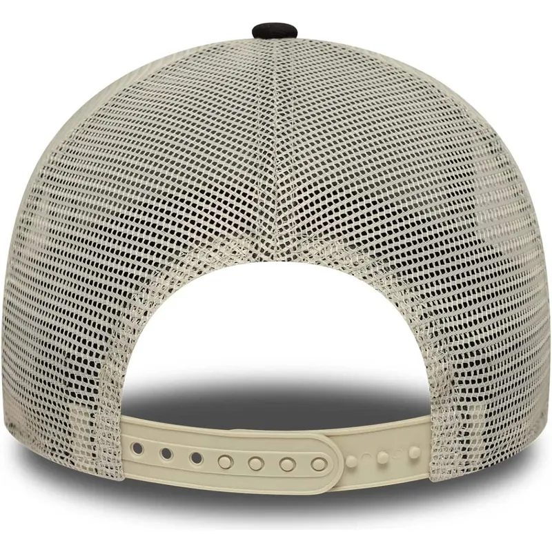 svart-trucker-keps-a-frame-floral-icon-fran-los-angeles-dodgers-mlb-av-new-era