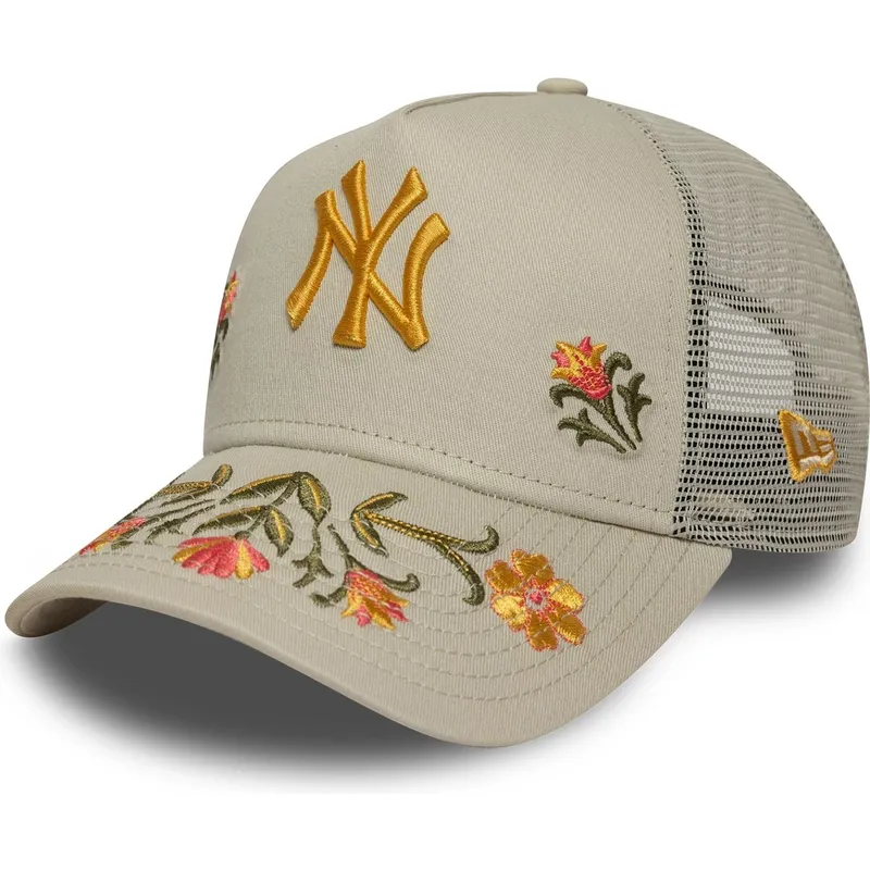 beige-a-frame-floral-icon-truckerkeps-new-york-yankees-mlb-fran-new-era